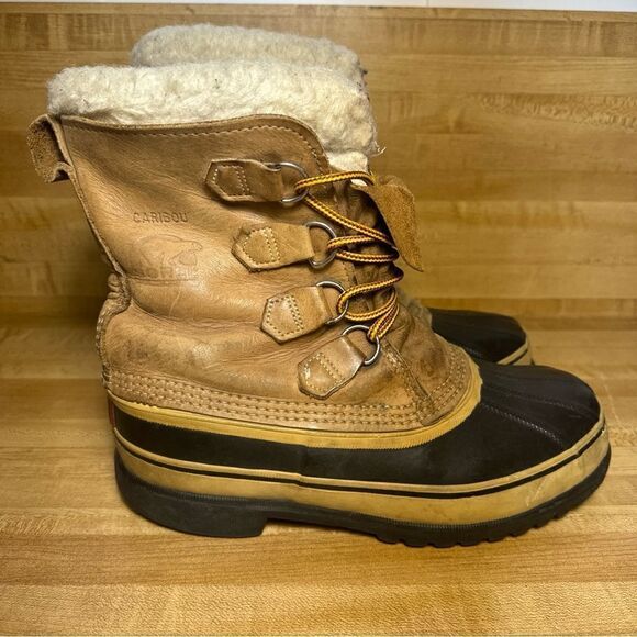Sorel Caribou Insulated Waterproof Boots Womens Size 9 Snow Fleece lined - Picture 1 of 8